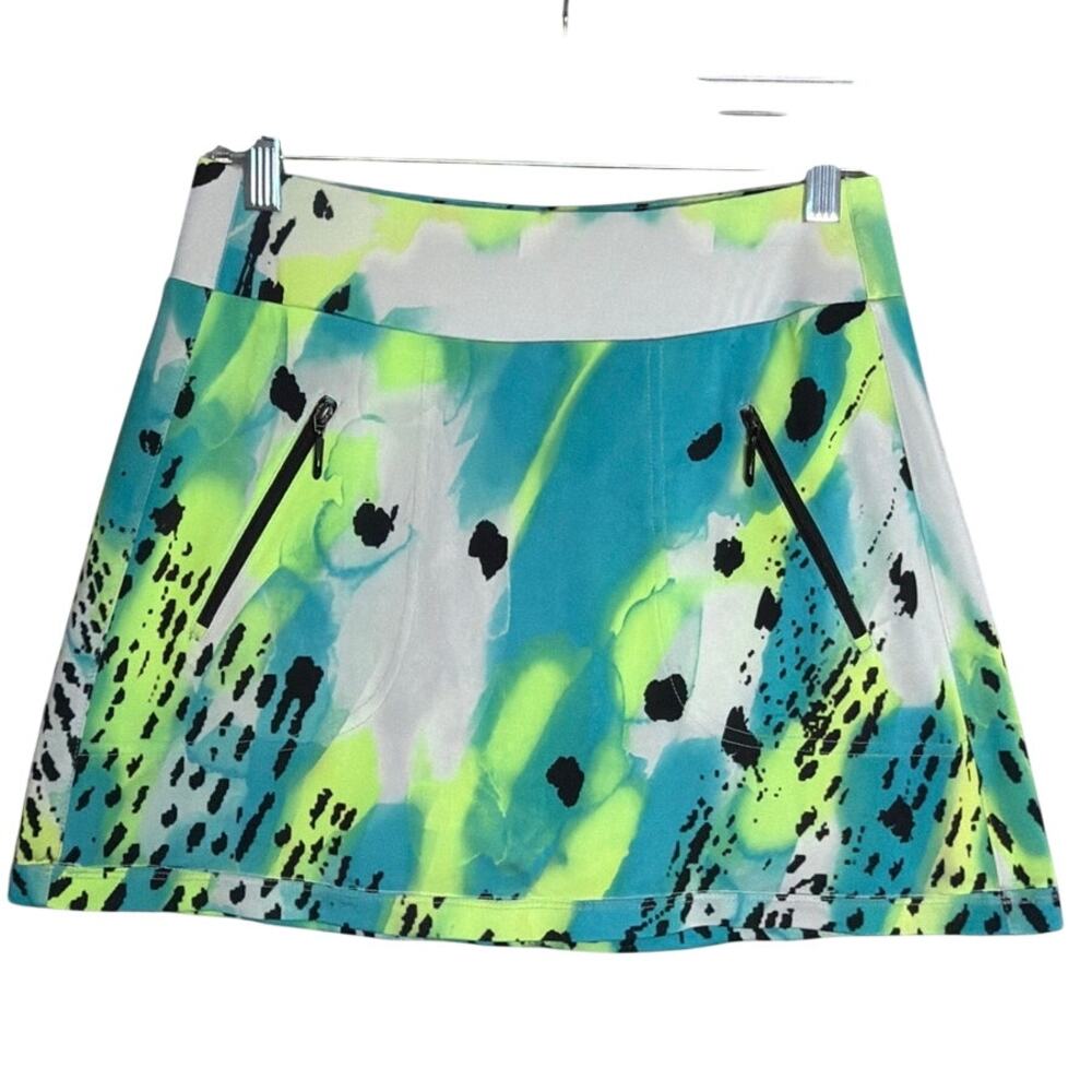 Jamie Sadock Womens Golf Tennis Skort Abstract Print Performance Pickleball Sz 2